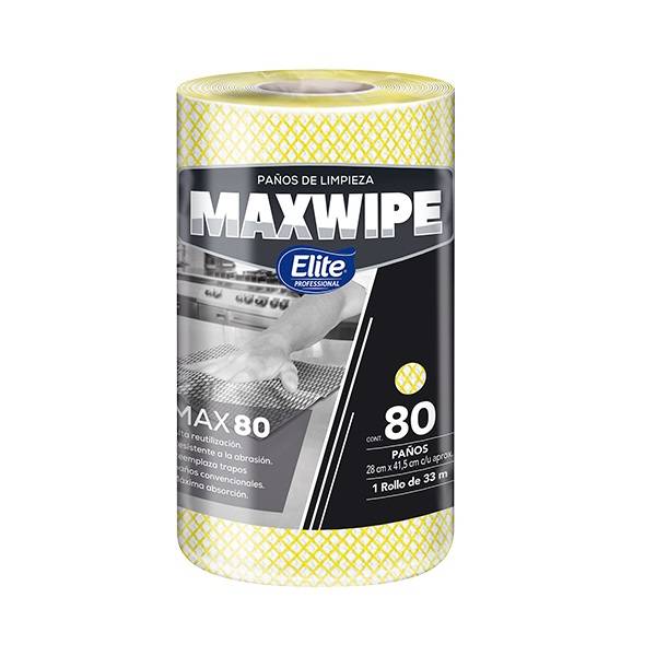 Maxwipe Multiuso Np Rollo 80 Paos Amarillo(6393)