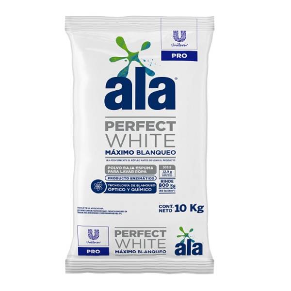 Ala Polvo Perfect White Baja Espuma Upro 10Kg