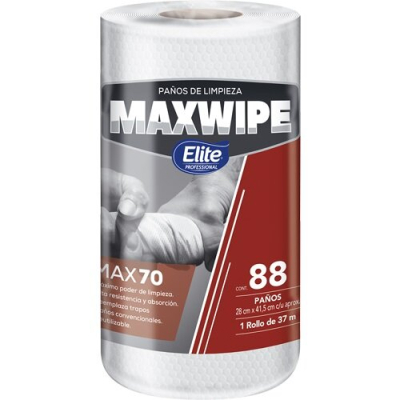Paño Multiuso Maxwipe 70 Blanco Rollo | 88 Paños | Elite | Ref. Fab: 6286