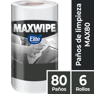 Paño Multiuso Np Blanco Rollo | 80 Paños | Elite | Ref. Fab: 6388