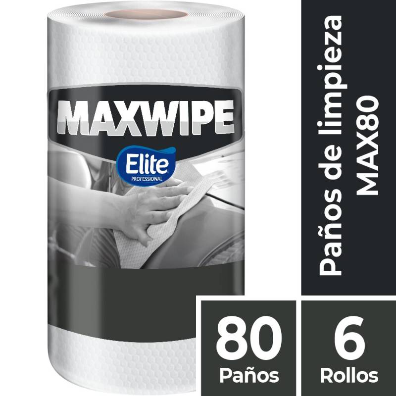Paño Multiuso Np Blanco Rollo | 80 Paños | Elite | Ref. Fab: 6388