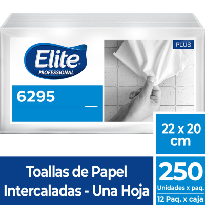 Toalla Intercalada 2 Paneles Plus | 2500 H | Elite | Ref. Fab: 6295