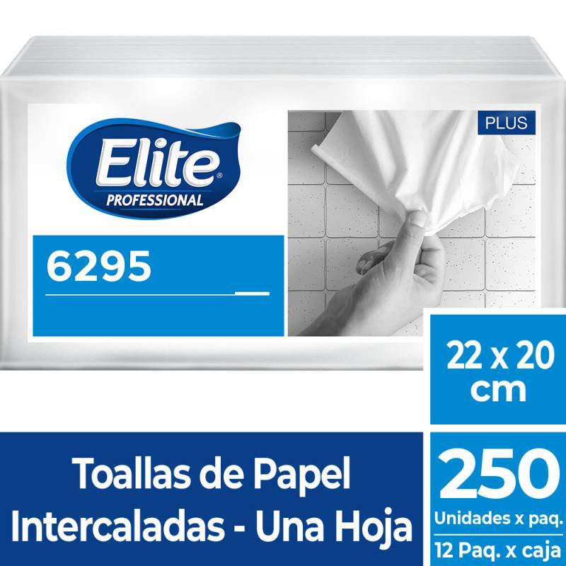 Toalla Intercalada 2 Paneles Plus | 2500 H | Elite | Ref. Fab: 6295