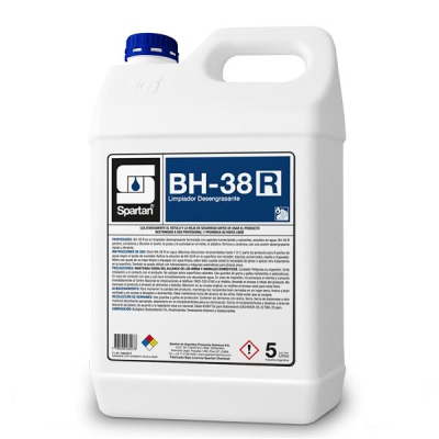 Spartan | Bh-38 R Desengrasante Con Solvente Uso Industrial | 5 L | Dil 1:8