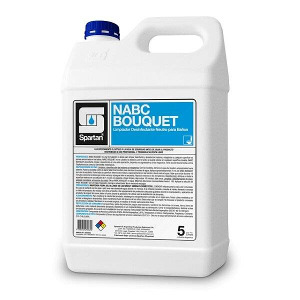 Spartan | Nabc Bouquet - 3En1 - Amonios Cuaternarios 5Ta Generación | 5 L | Dil 1:100
