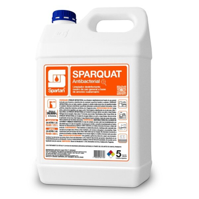 Spartan | Sparquat X5 Litros Limpiador Desinfectante Neutro | 5 L | Dil 1:60