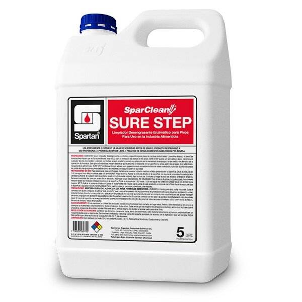 Spartan | Sure Step Detergente Enzimatico Pisos Alimenticia | 5 L