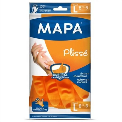 Guante Mapa Plisse Afelpado Grande