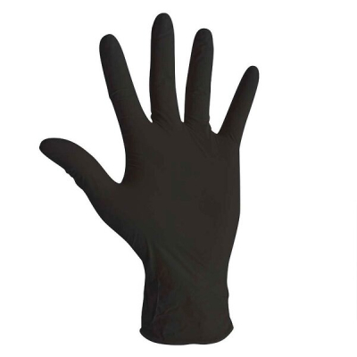 Guante Nitrilo Desc. Negro L X100U.