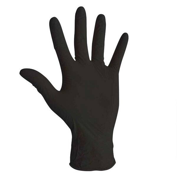 Guante Nitrilo Desc. Negro L X100U.