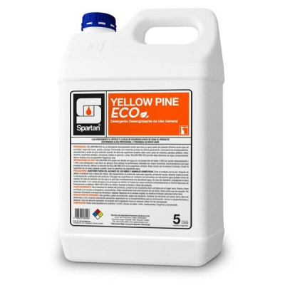 Spartan | Yellow Pine Eco 5 Lts. Detergente Desengrasante Concentrado Ph Neutro… | 5 L | Dil 1:400