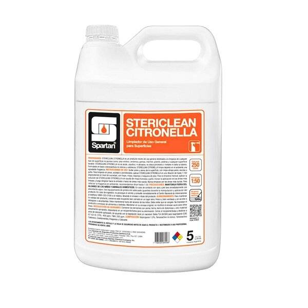 Stericlean Citronela 5 Litros Limpiador Desodorante Neutro Concentrado Fragancia Potenciada Dilucion: 1:100