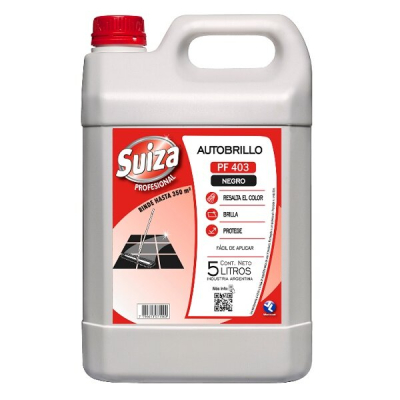 Suiza Cera Autobrillo Negro 5 L