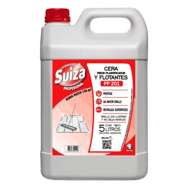 Suiza Cera Pisos Plastificados Y Flotantes 5 L