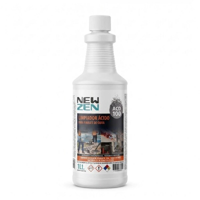 New Zen Acid 500 Limpiador Acido Final De Obra X 1 Litros