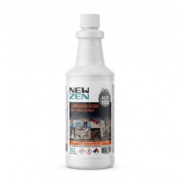 New Zen Acid 500 Limpiador Acido Final De Obra X 1 Litros