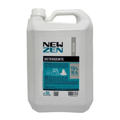 New Zen Detergente Lavavajilla M.a Neutro X 5 Litros - Aprobado Senasa