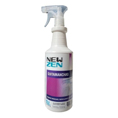 New Zen Quitamanchas Ropa Blanca Y De Color Original X 1 Litro Con Gatillo