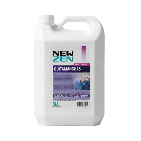 New Zen Quitamanchas Ropa Blanca Y De Color Original X 5 L
