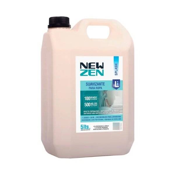 New Zen Suavizante Para Ropa Li-200 Con Activador De Blancos - Splash X 5 Litros