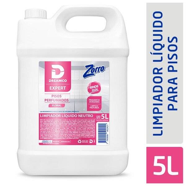 Zorro Desodorante Pisos Expert Floral 5 L L Rinde 310 Litros