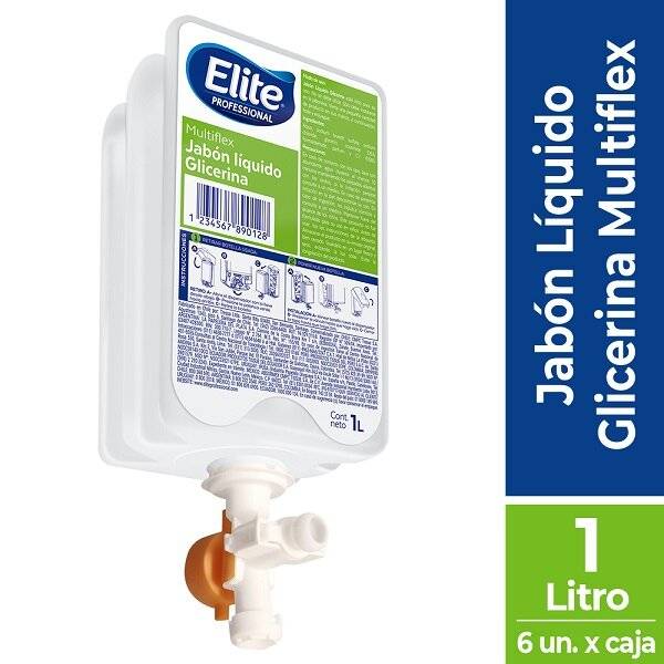 Jabón Líquido Glicerina Multiflex | 1 L | 2000 Dosis | Ref. Fab: 8055