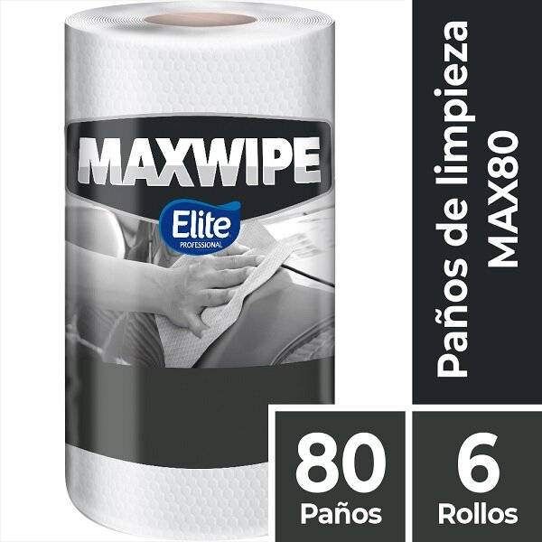 Paño Multiuso Np Blanco Rollo | 80 Paños | Elite | Ref. Fab: 6388