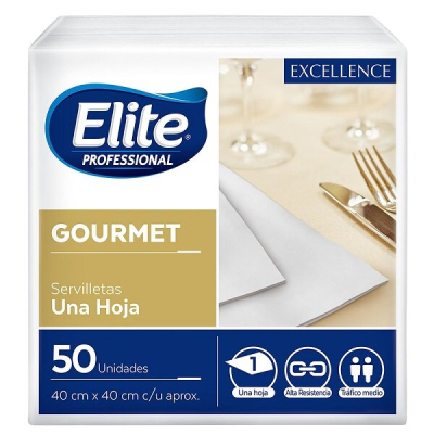 Servilleta Gourmet Excellence 40X40 | 50 H X12 | Elite | Ref. Fab: 6573