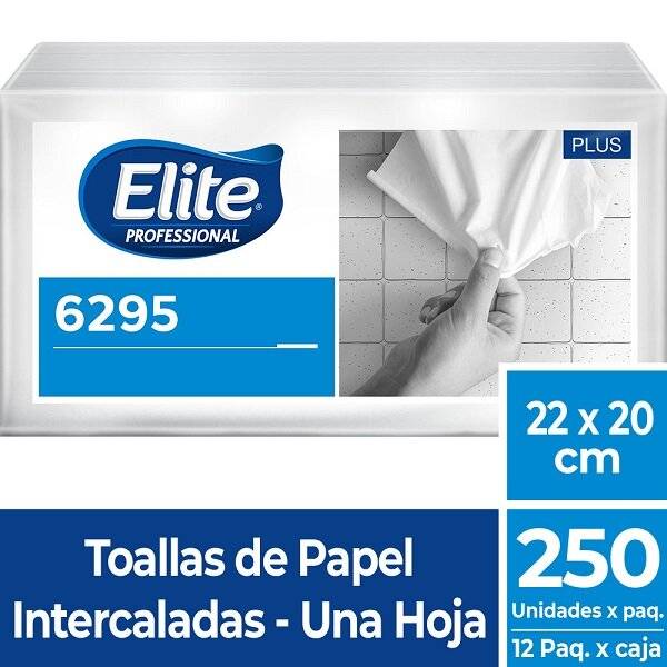 Toalla Intercalada 2 Paneles Plus | 2500 H | Elite | Ref. Fab: 6295