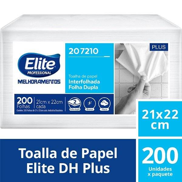 Toalla Intercalada Dh 200 H X12 | 21X22 Cm | Elite | Ref. Fab: 6194