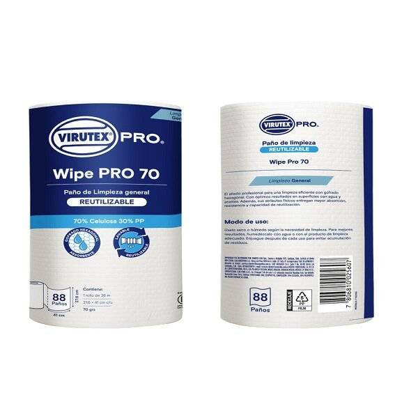 Paño Industrial | 70 G X88 Hojas | Wipe Pro | Ref. Fab: 1102560