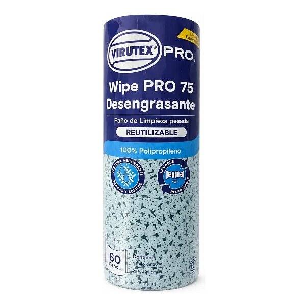 Paño Azul Desengrasante | 75 G X60 Hojas | Wipe Pro | Ref. Fab: 1102724