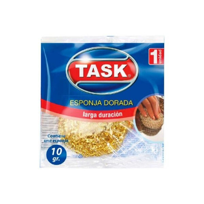 Esponja Abrasiva Dorada 15 G | Task | Limpieza Pesada | Ref. Fab: 307380