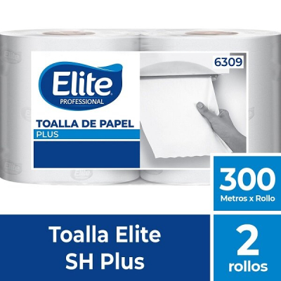 Toalla Jumbo 300 M Sh Blanco Plus X2 | Elite | Ref. Fab: 6309