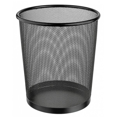 Basurero De Hierro Redondo | 8,5 L | Negro | 23 X 26 Cm | Ref. Fab: Or98010