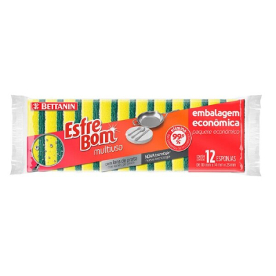 Super Pro - Esponja C/ Iones De Plata Lleve 12X10 (Btn45010)