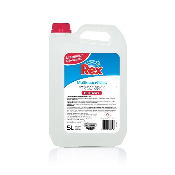 Rex Limpiador Odorizante Cherry 5 Lts
