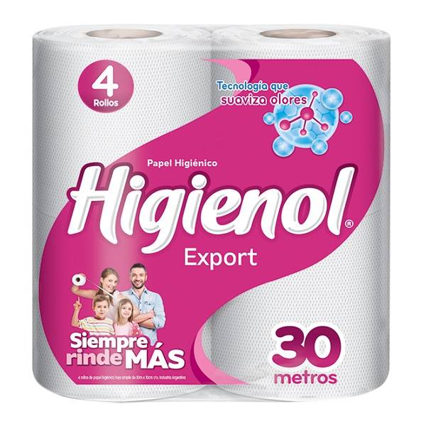 Papel Higienico Higienol Export Hs 30mts 48 Rollos(1490)