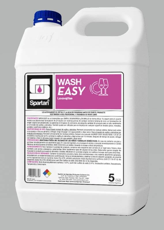 Wash Easy X5lt Lavavajillas Ph Neutro, Sin Color Ni Aroma.