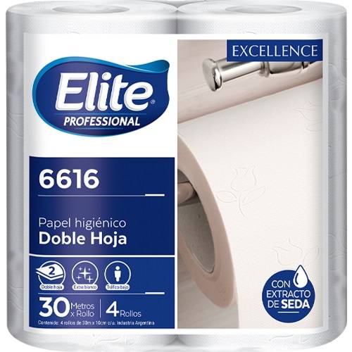 Papel Higienico Elite Rollito 30 Mts Dh - Excellence - X4/10(6616)