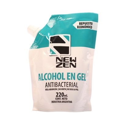 Alcohol En Gel Antibacterial New- Doy Pack Con Pico Vertedor X 220ml