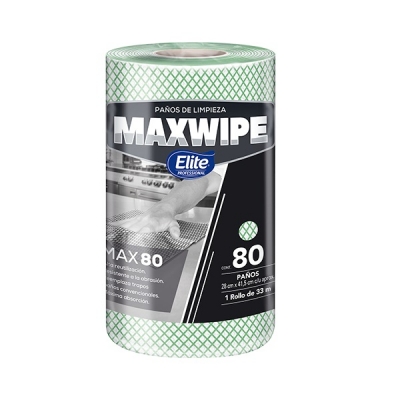 Maxwipe Multiuso Np Rollo 80 Paos Verde (6391)