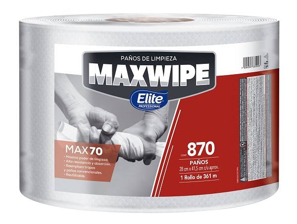Maxwipe Multiuso Np Rollo 870 Paños  (6287)