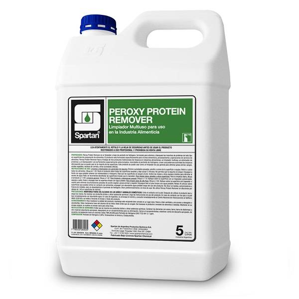 Peroxy Protein Remover D 5 Litros Multiuso Industria Alimentaria A Base Peróxido Hidrógeno Diluc: 1:128