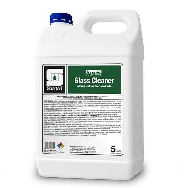 Glass Cleaner Limpia Vidrios (Linea Ecologica) 5 Litros Dilucion: 1:64