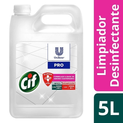 Cif Desinfectante Cuaternario Profesional X5l(0431)