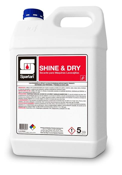 Shine & Dry Secante 5 Litros Maquina Lavavajilla