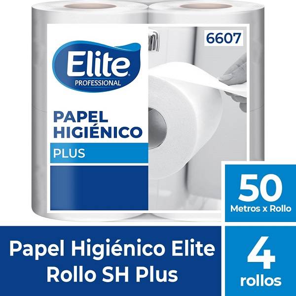 Papel Higienico Elite 50Mts Sh Blanco Plus Bolson 48 Rollos(6607)