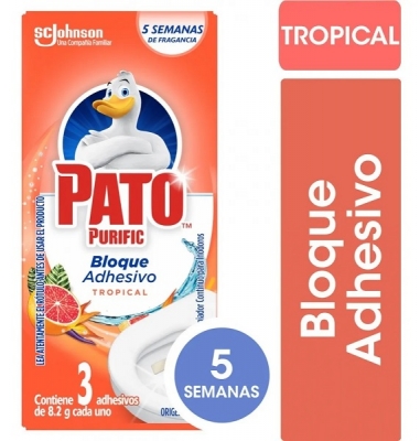 Limpia Inodoro Adhesivo Pato Sol Tropiacal 24,5gs