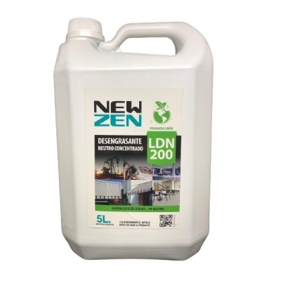 New Zen Desengrasante Ph Neutro Concentrado Ldn - 200 X 5L | Dilucion 1:125
